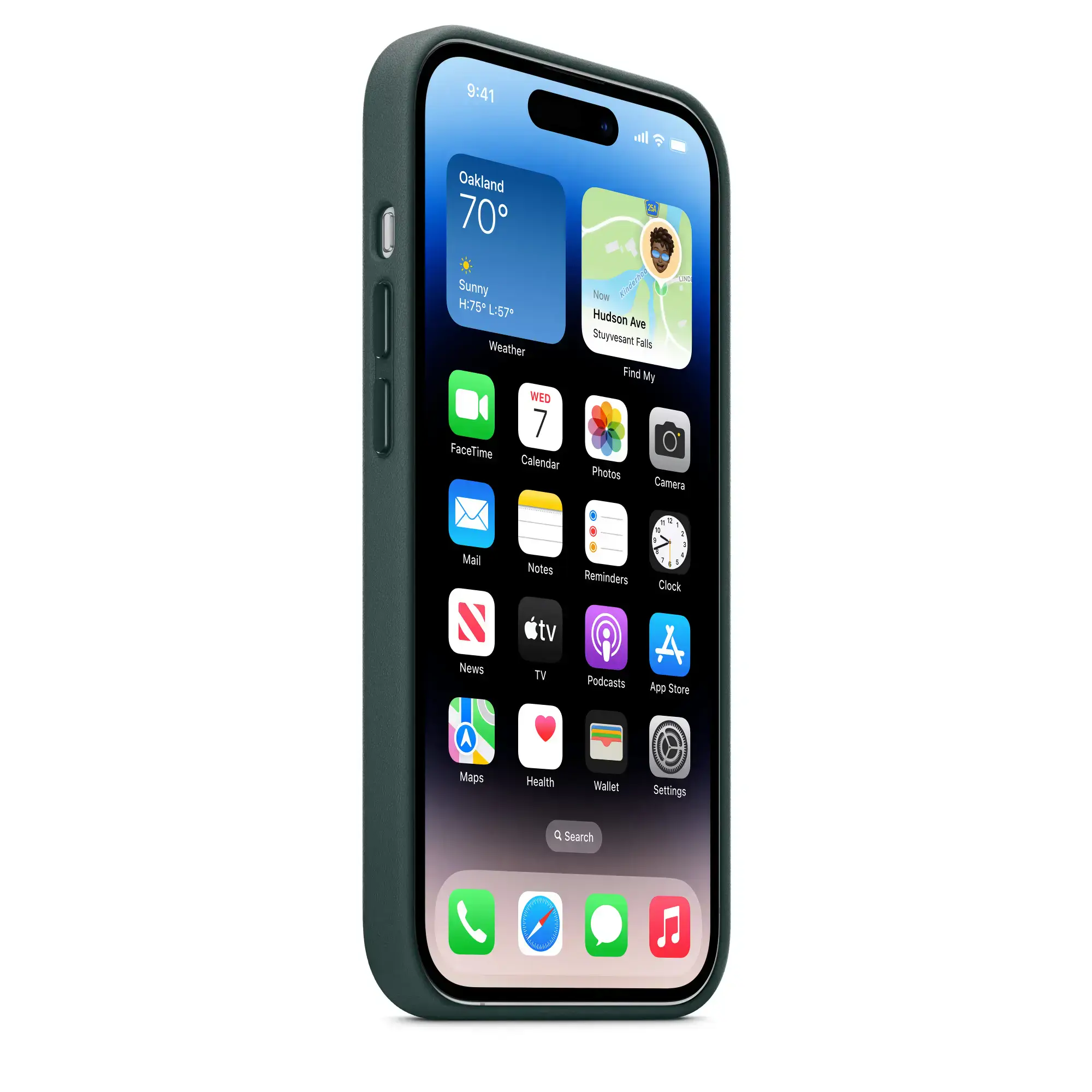 Чохол Apple iPhone 14 Pro Leather Case with MagSafe - Forest Green (MPPH3)