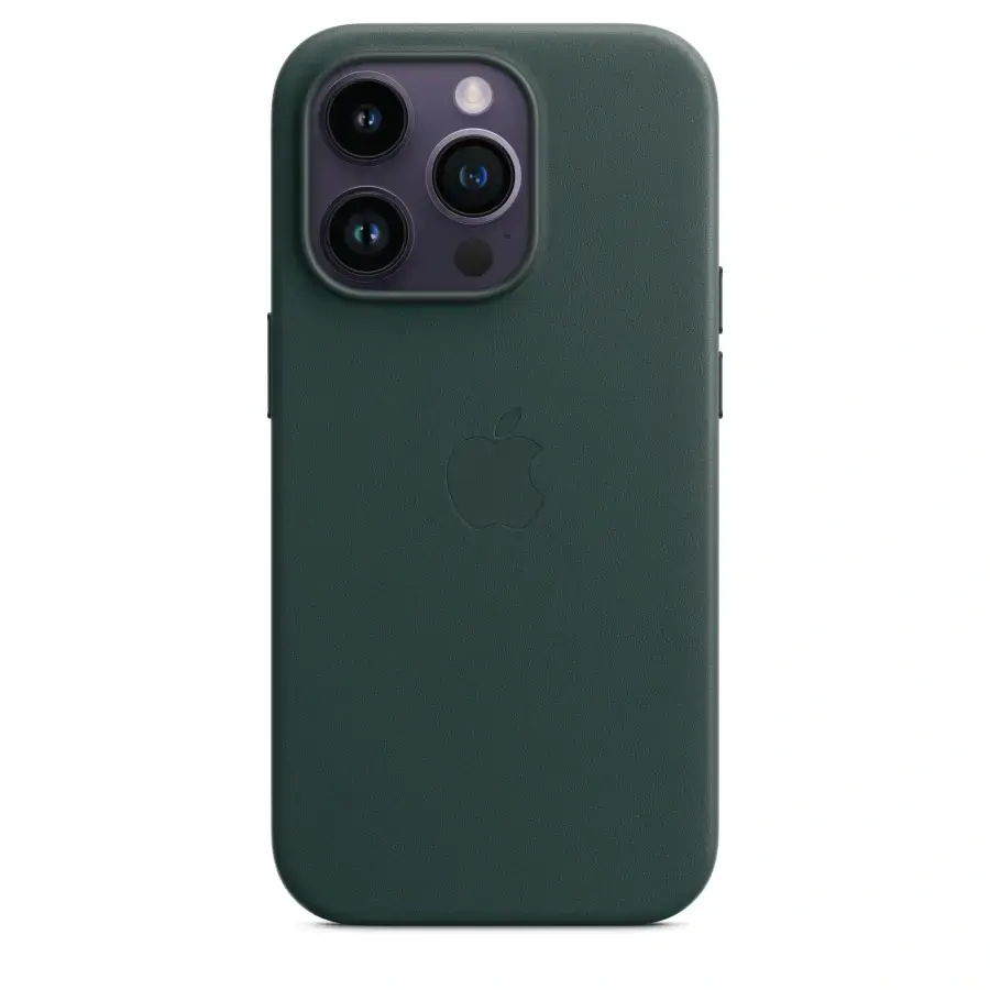 Чохол Apple iPhone 14 Pro Leather Case with MagSafe - Forest Green (MPPH3)