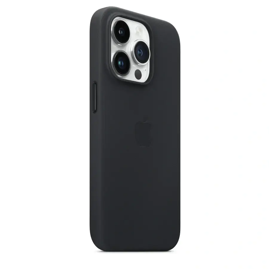 Чехол Apple iPhone 14 Pro Leather Case with MagSafe - Midnight (MPPG3)