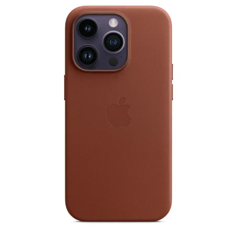 Чохол Apple iPhone 14 Pro Leather Case with MagSafe - Umber (MPPK3)