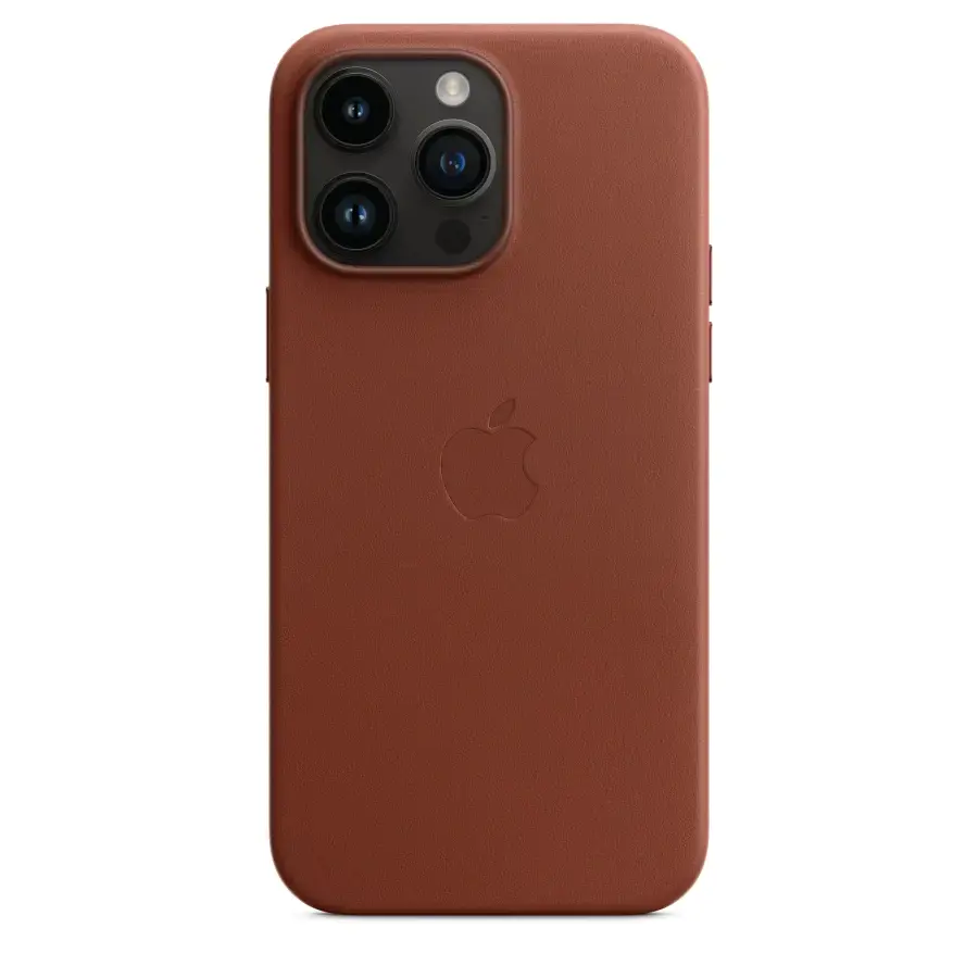 Чехол Apple iPhone 14 Pro Max Leather Case with MagSafe - Umber (MPPQ3)