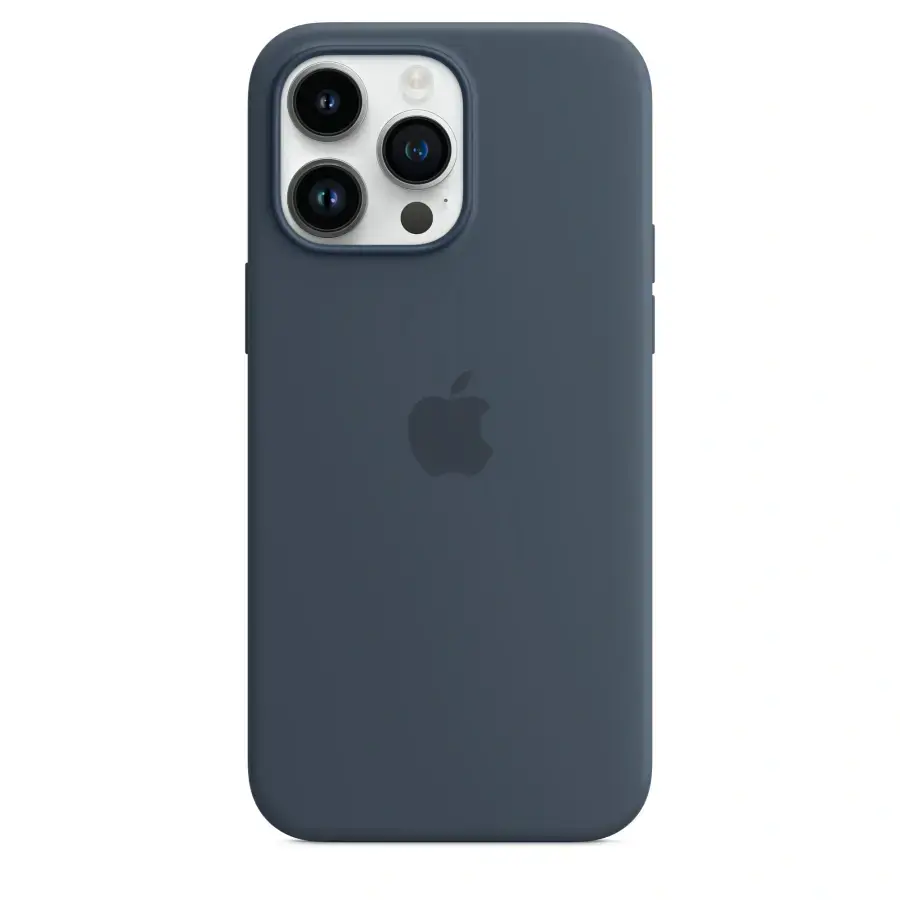 Чехол Apple iPhone 14 Pro Max Silicone Case with MagSafe - Storm Blue (MPTQ3)