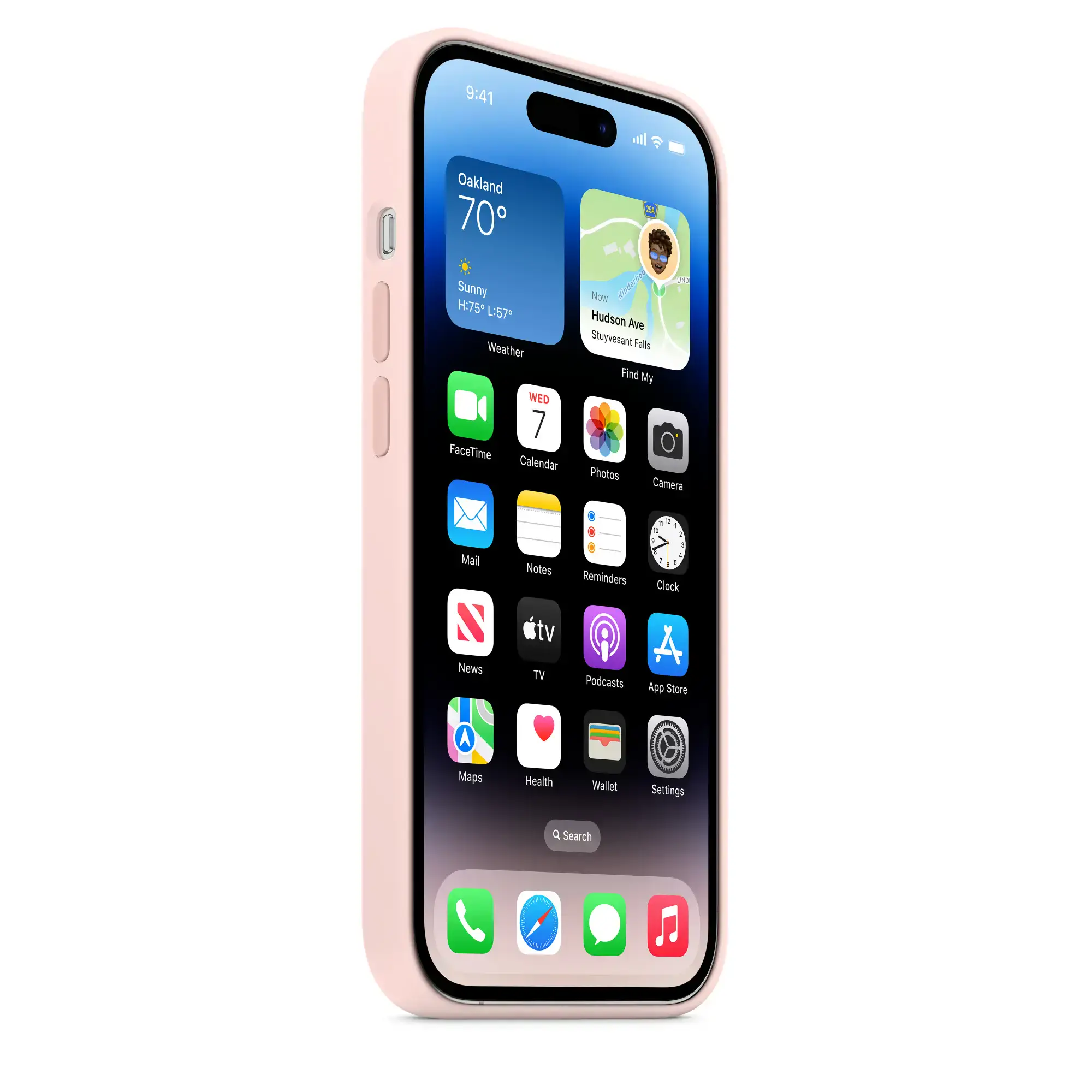 Чехол Apple iPhone 14 Pro Silicone Case Lux Copy - Chalk Pink