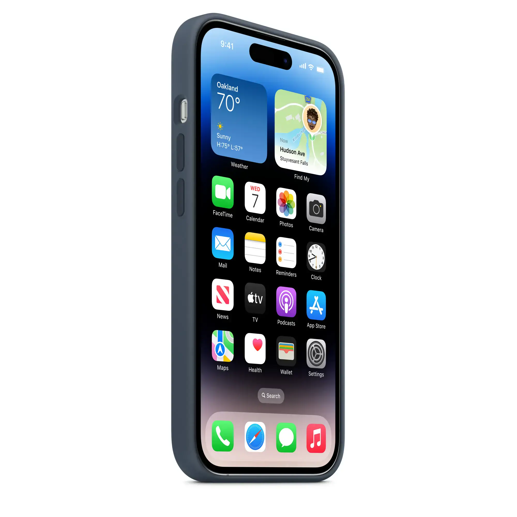 Чохол Apple iPhone 14 Pro Silicone Case Lux Copy - Storm Blue