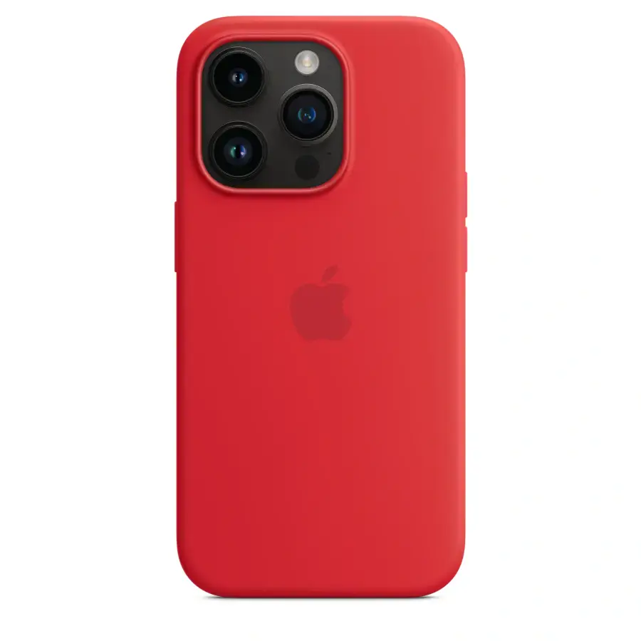 Чехол Apple iPhone 14 Pro Silicone Case with Animation & MagSafe (1:1 original) - (Product) Red