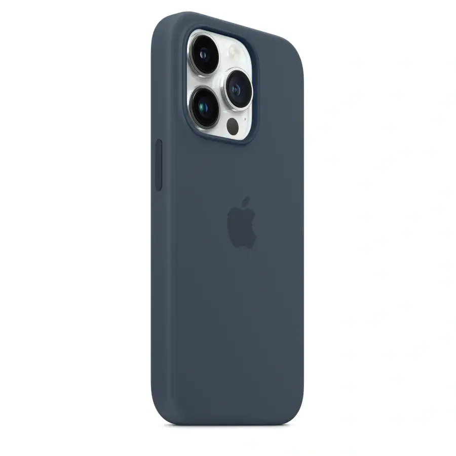 Чехол Apple iPhone 14 Pro Silicone Case with Animation & MagSafe (1:1 original) - Storm Blue