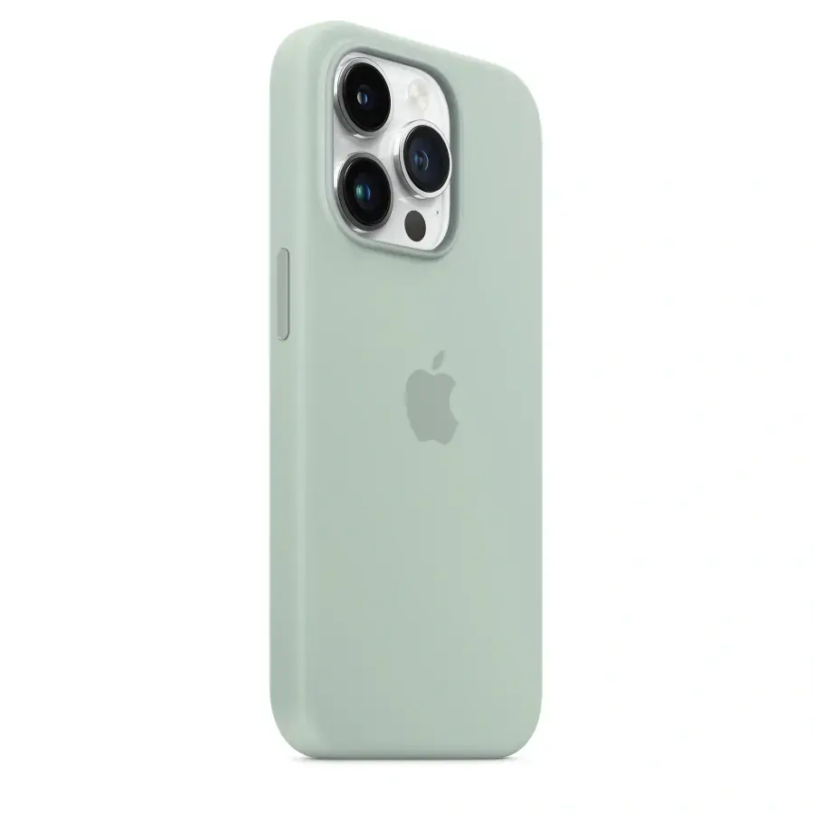 Чохол Apple iPhone 14 Pro Silicone Case with Animation & MagSafe (1:1 original) - Succulent