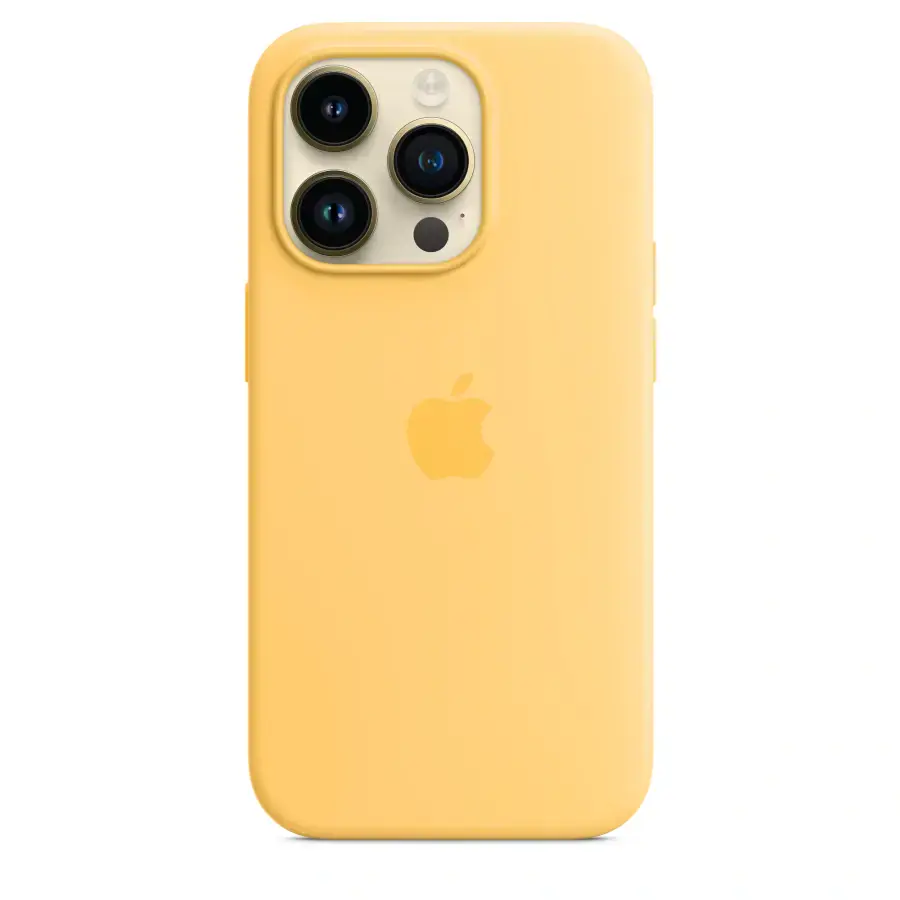 Чохол Apple iPhone 14 Pro Silicone Case with MagSafe - Sunglow (MPTM3)
