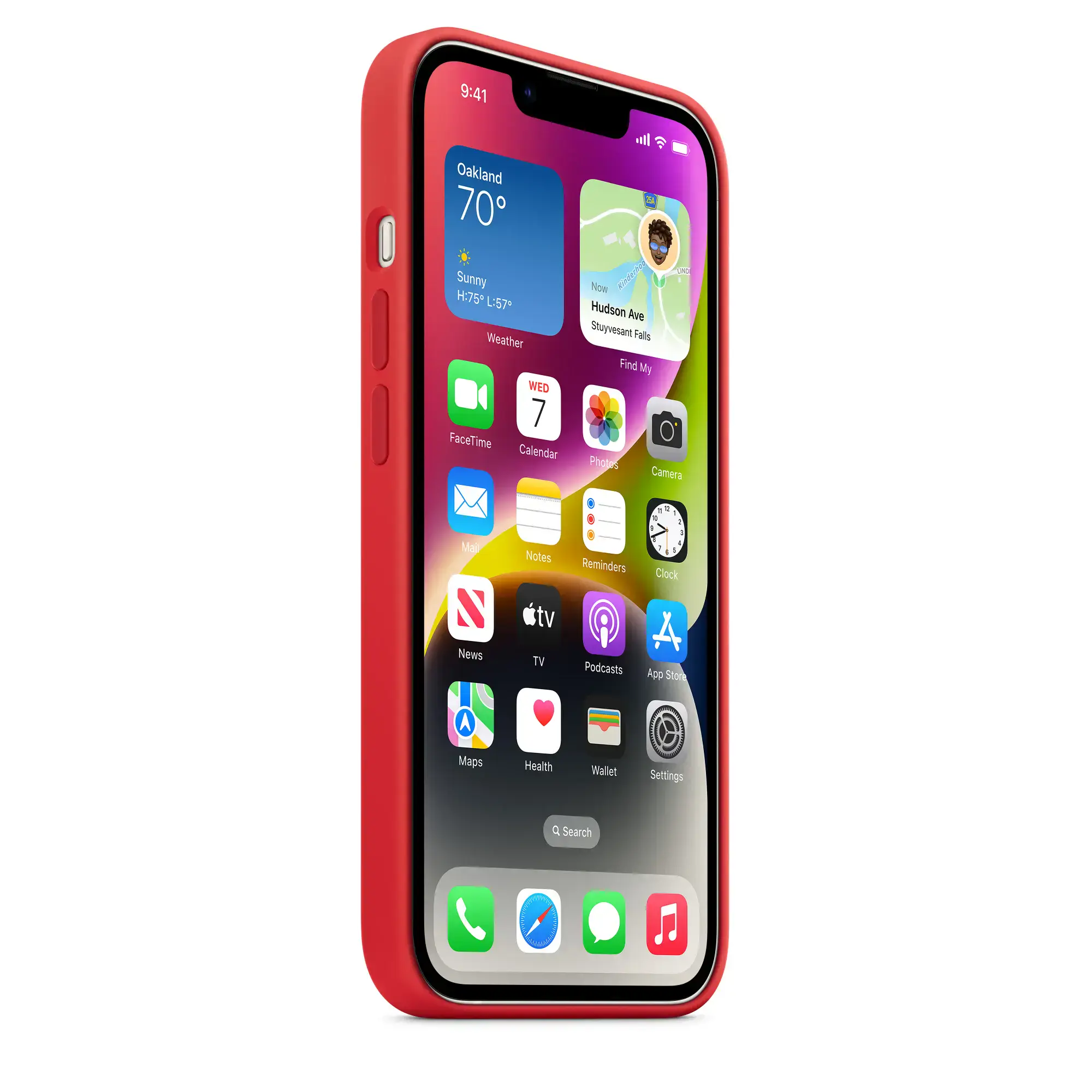 Чехол Apple iPhone 14 Silicone Case Lux Copy - (Product) Red