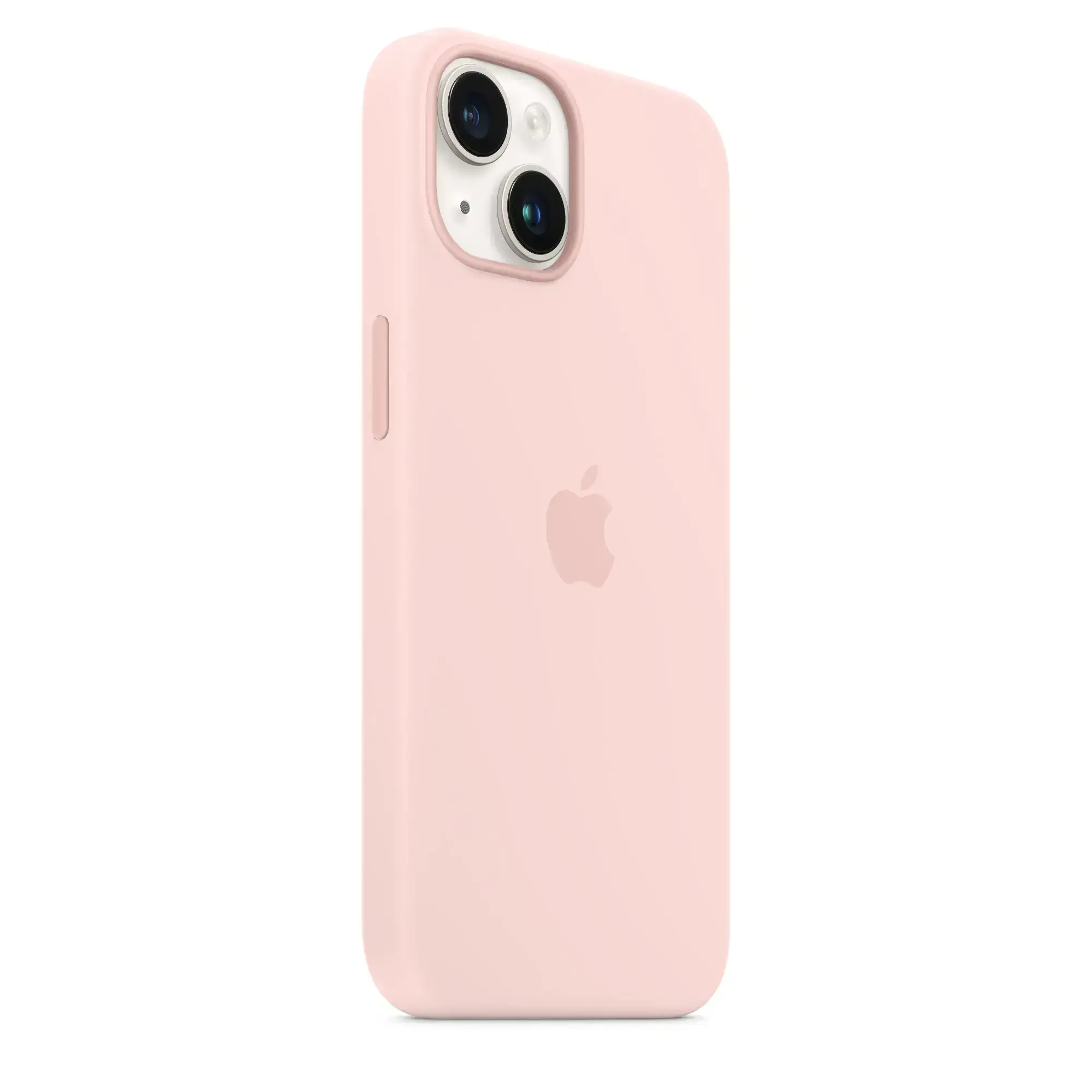 Чехол Apple iPhone 14 Silicone Case with Animation & MagSafe (1:1 original) - Chalk Pink