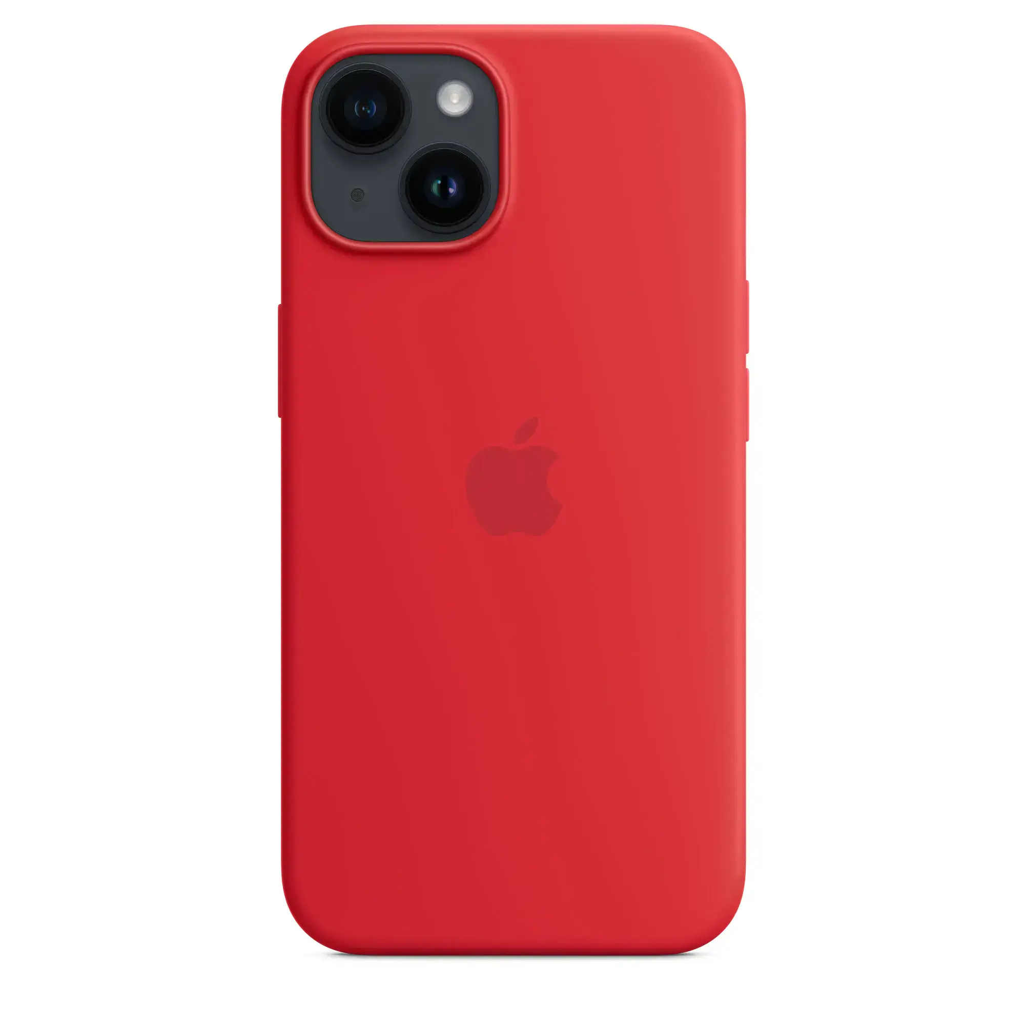 Чехол Apple iPhone 14 Silicone Case with Animation & MagSafe (1:1 original) - (Product) Red