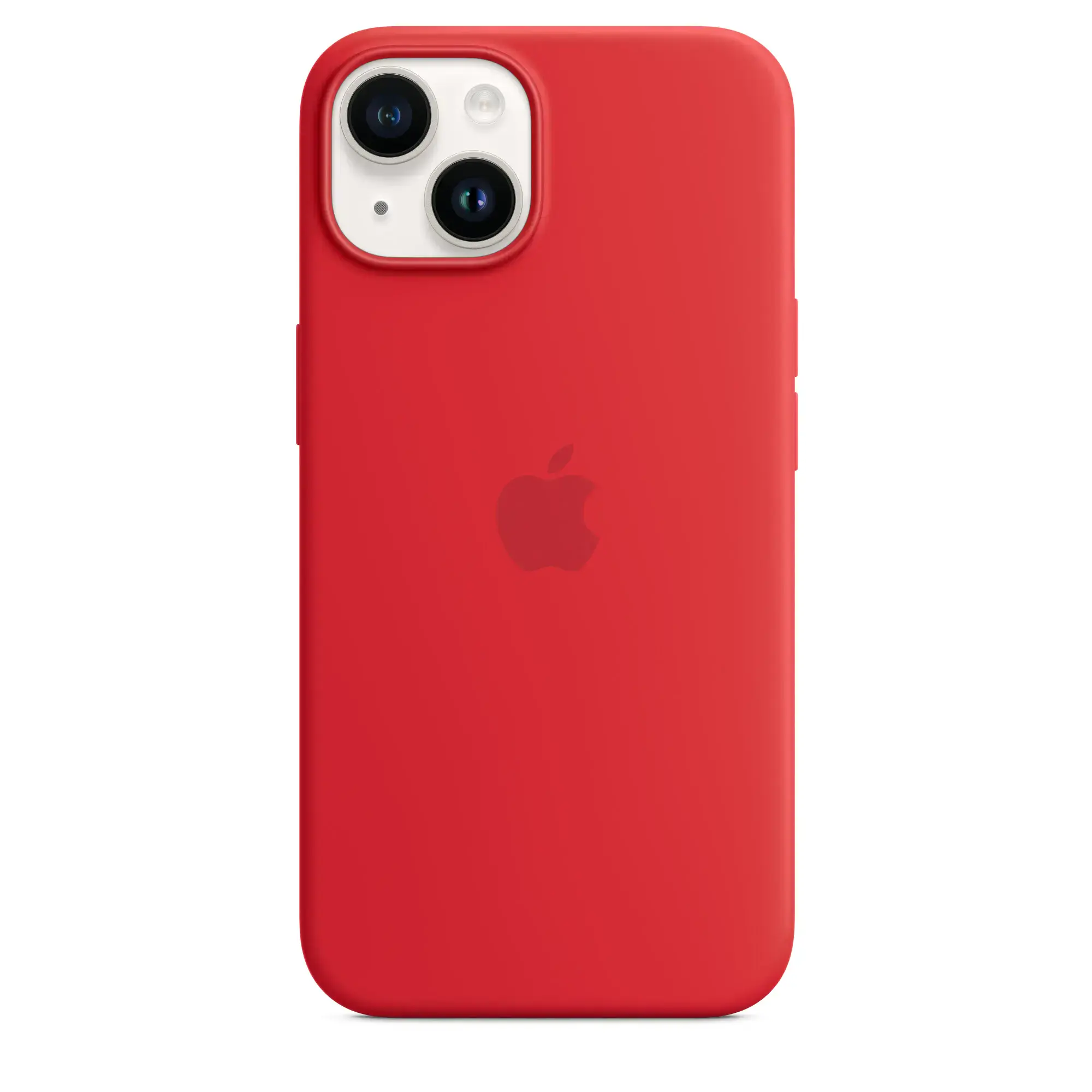 Чехол Apple iPhone 14 Silicone Case with Animation & MagSafe (1:1 original) - (Product) Red