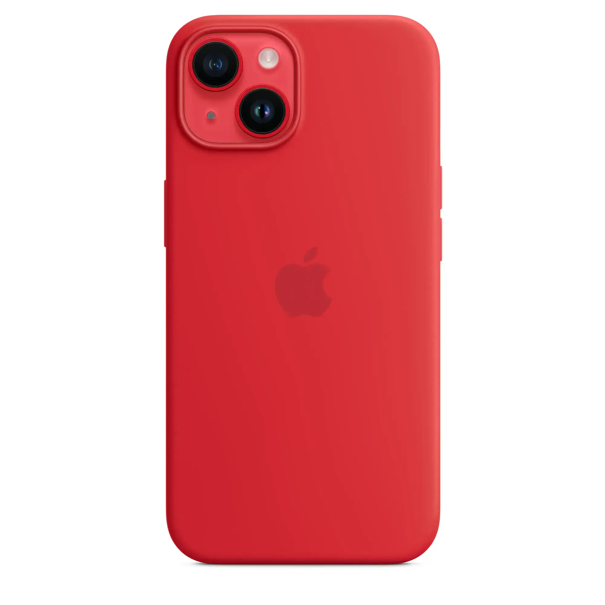 Чехол Apple iPhone 14 Silicone Case with Animation & MagSafe (1:1 original) - (Product) Red
