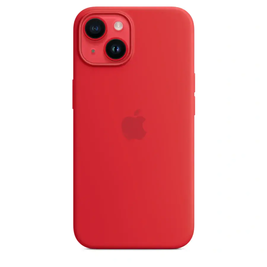 Чохол Apple iPhone 14 Silicone Case with Animation & MagSafe (1:1 original) - (Product) Red