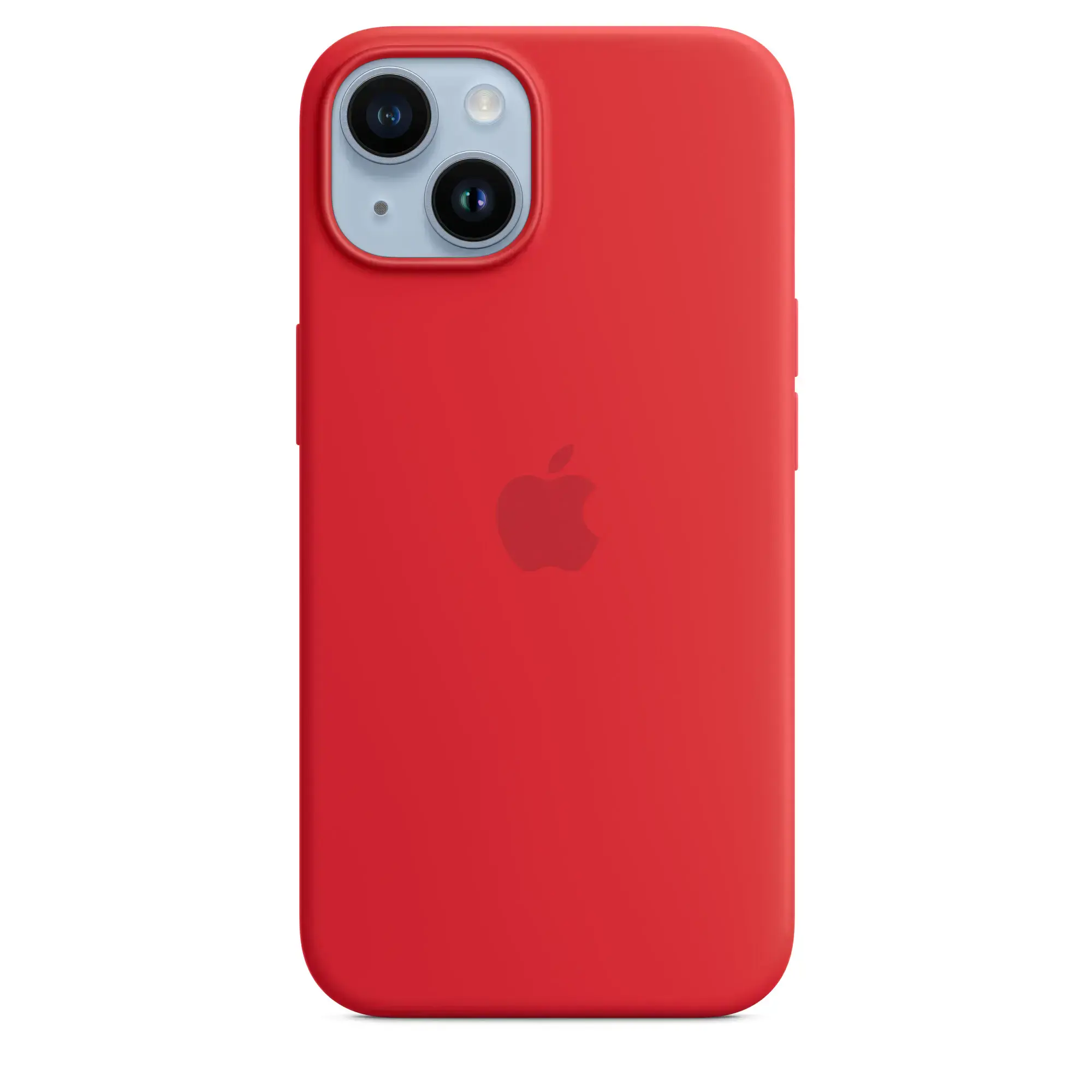 Чехол Apple iPhone 14 Silicone Case with Animation & MagSafe (1:1 original) - (Product) Red
