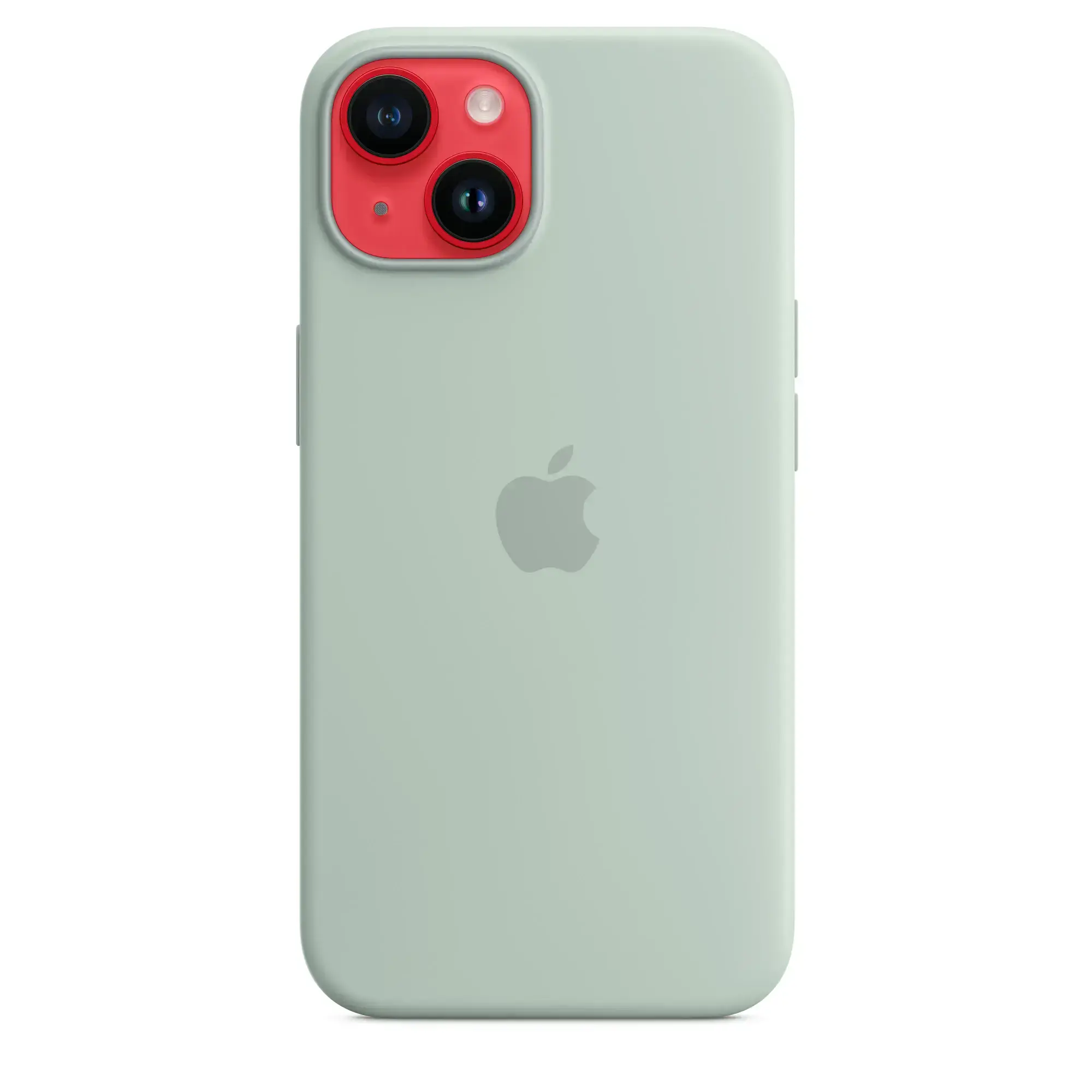 Чехол Apple iPhone 14 Silicone Case with Animation & MagSafe (1:1 original) - Succulent