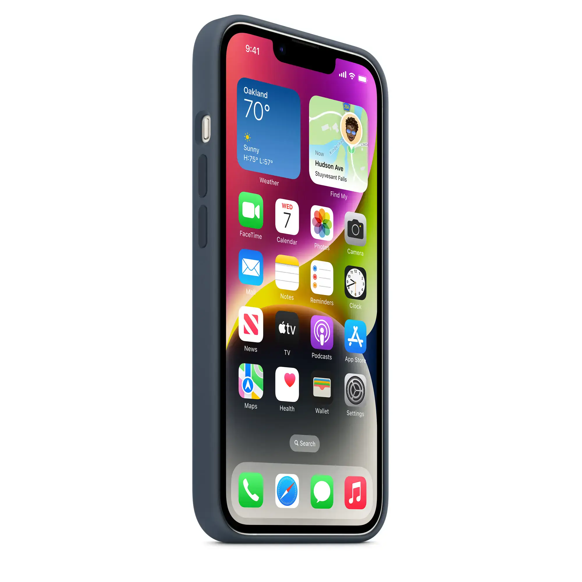 Чохол Apple iPhone 14 Silicone Case with MagSafe - Storm Blue (MPRV3)