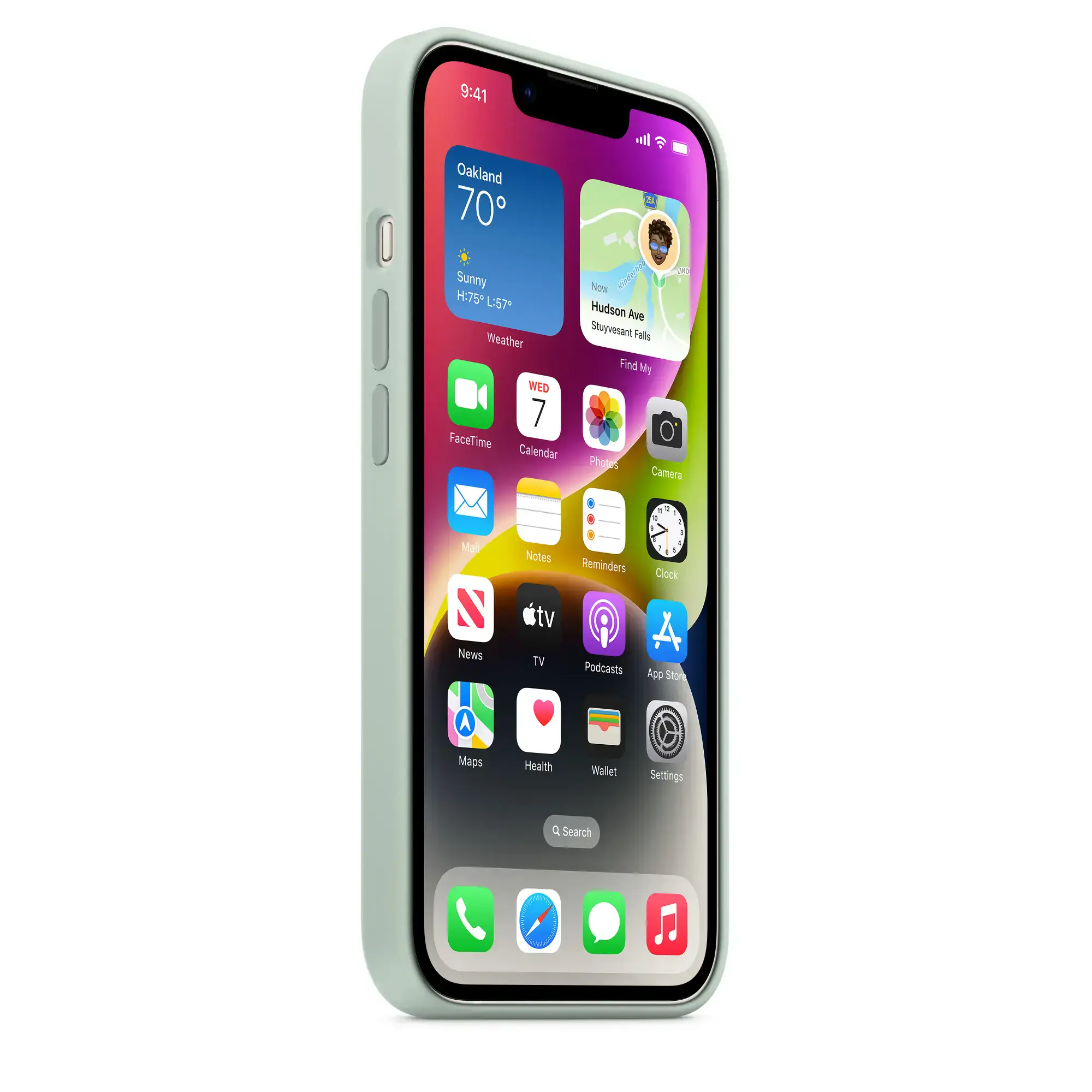 Чохол Apple iPhone 14 Silicone Case with MagSafe - Succulent (MPT13)