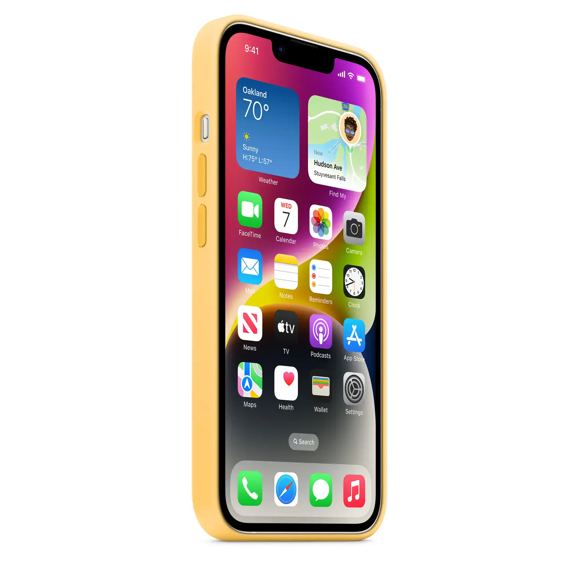 Чохол Apple iPhone 14 Silicone Case with MagSafe - Sunglow (MPT23)