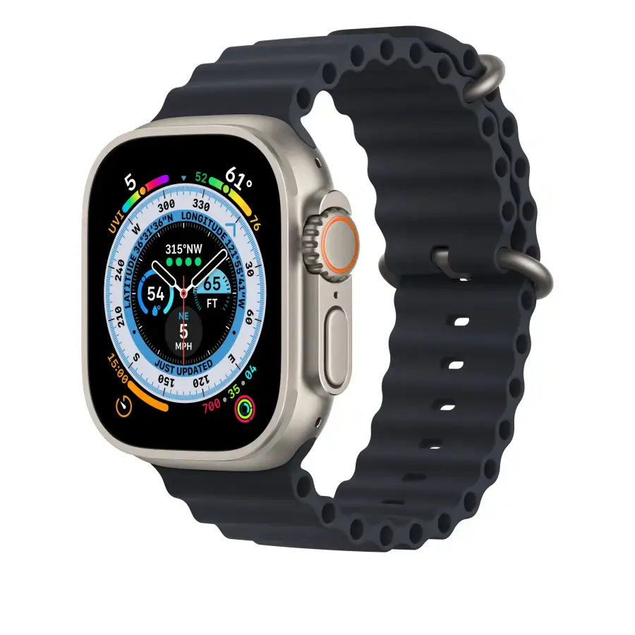 Ремешок Apple Ocean Band для Apple Watch 49mm - Midnight (MQEE3)