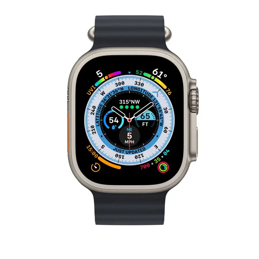 Ремешок Apple Ocean Band для Apple Watch 49mm - Midnight (MQEE3)