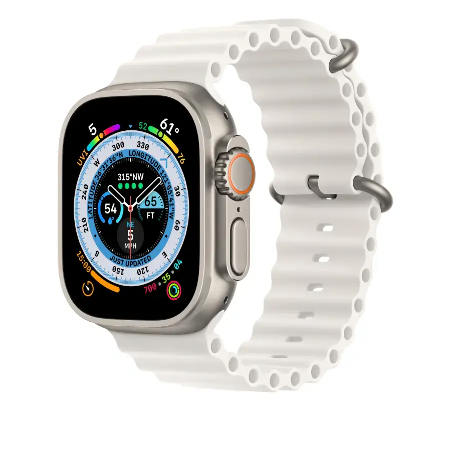 Ремінець Apple Ocean Band для Apple Watch 49mm - White (MQE93)