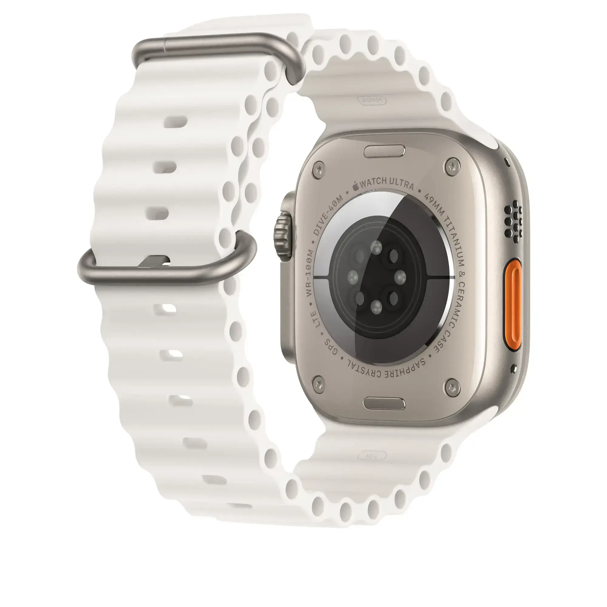 Ремінець Apple Ocean Band для Apple Watch 49mm - White (MQE93)