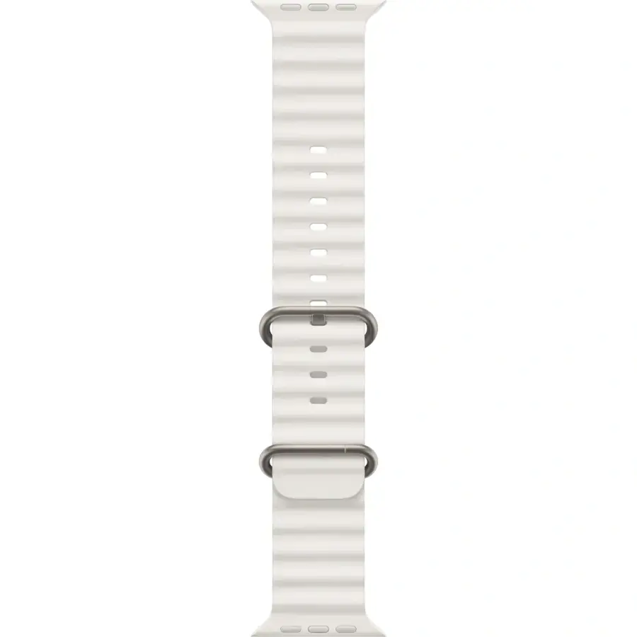 Ремінець Apple Ocean Band для Apple Watch 49mm - White (MQE93)