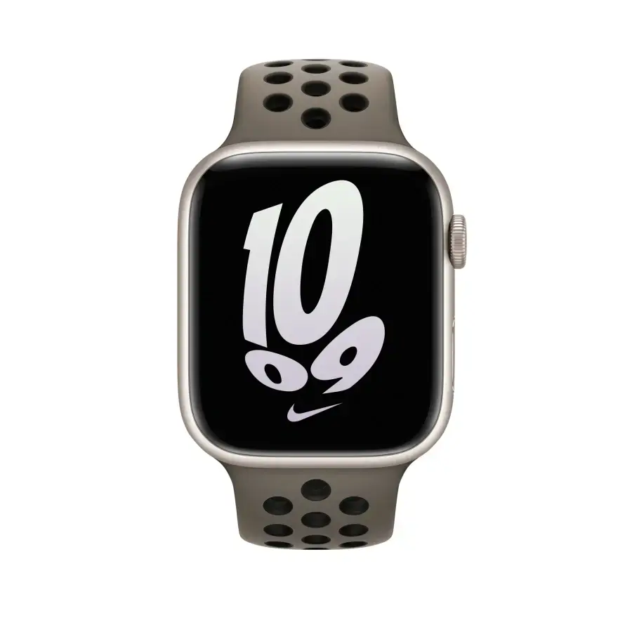 Ремінець Apple Olive Grey/Black Nike Sport Band S/M для Apple Watch 38/40/41/42mm (MPGU3)