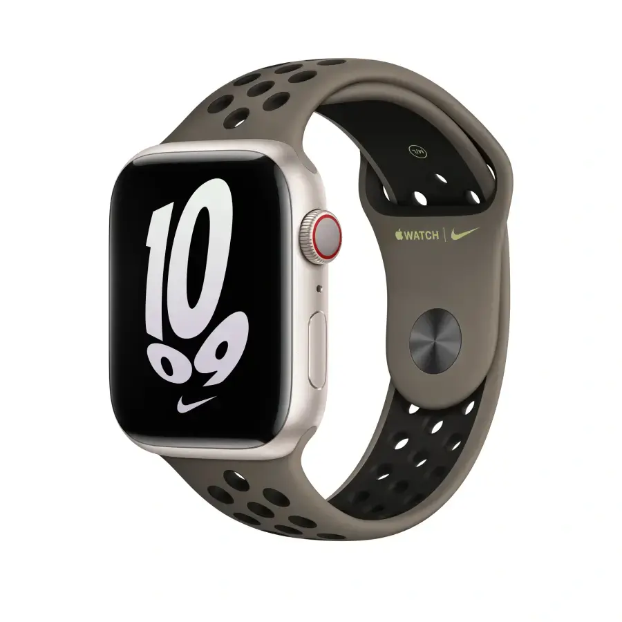 Ремінець Apple Olive Grey/Black Nike Sport Band S/M для Apple Watch 38/40/41/42mm (MPGU3)