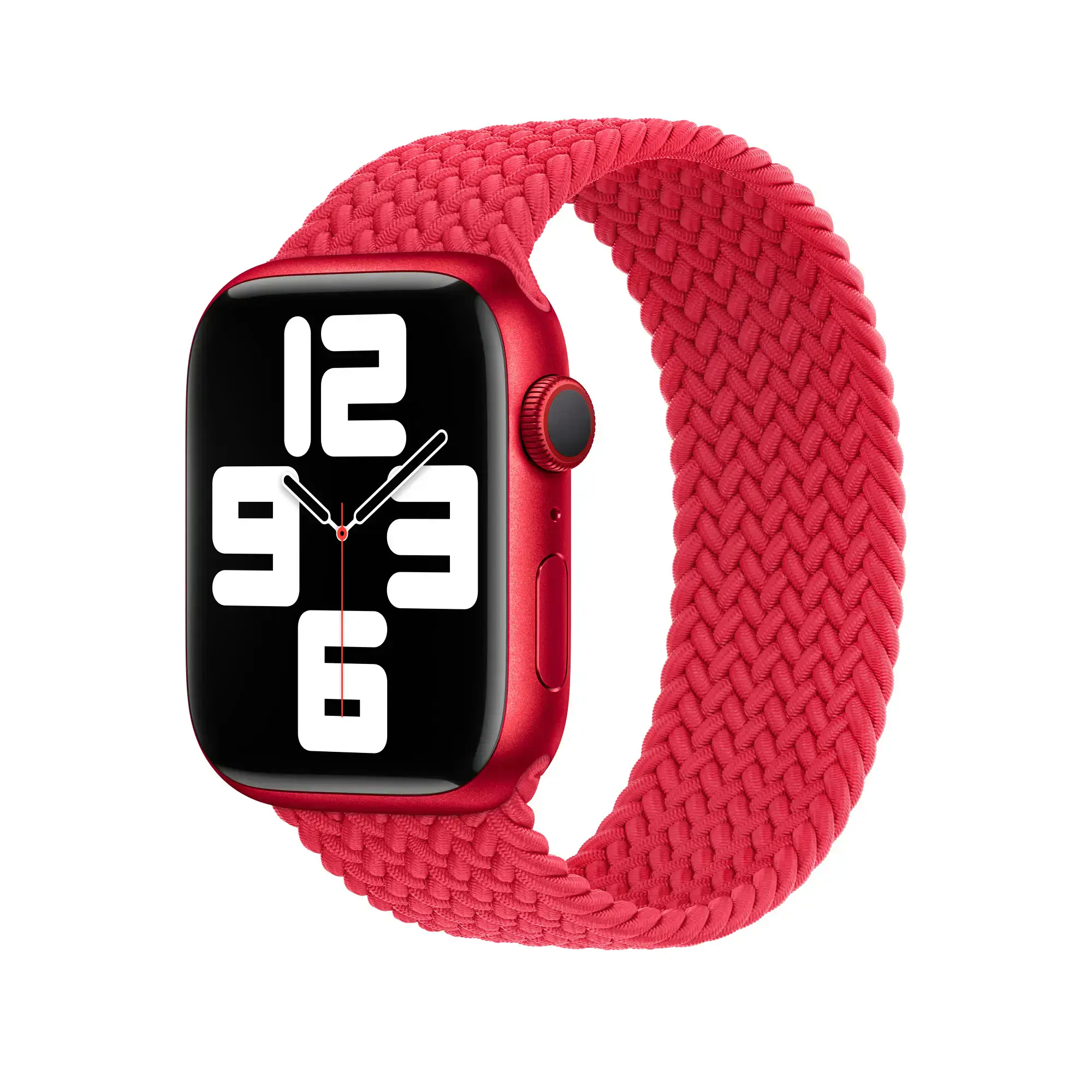 Ремешок Apple (PRODUCT)RED Braided Solo Loop - Size 4 для Apple Watch 42/44/45/49mm (MPC93)