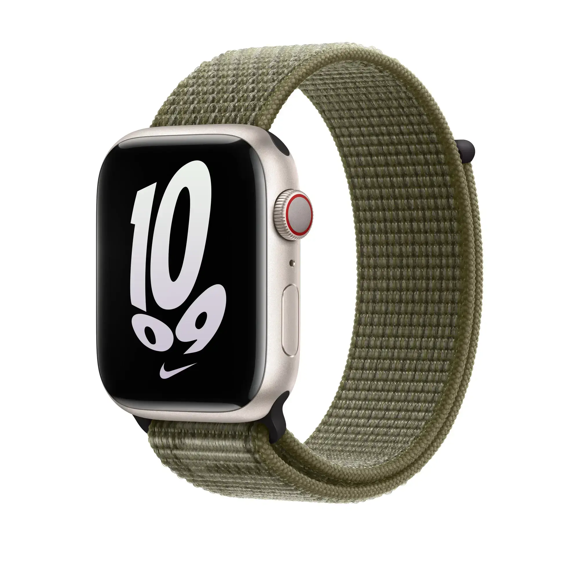 Ремешок Apple Sequoia/Pure Platinum Nike Sport Loop для Apple Watch 42/44/45/49mm (MPJ23)