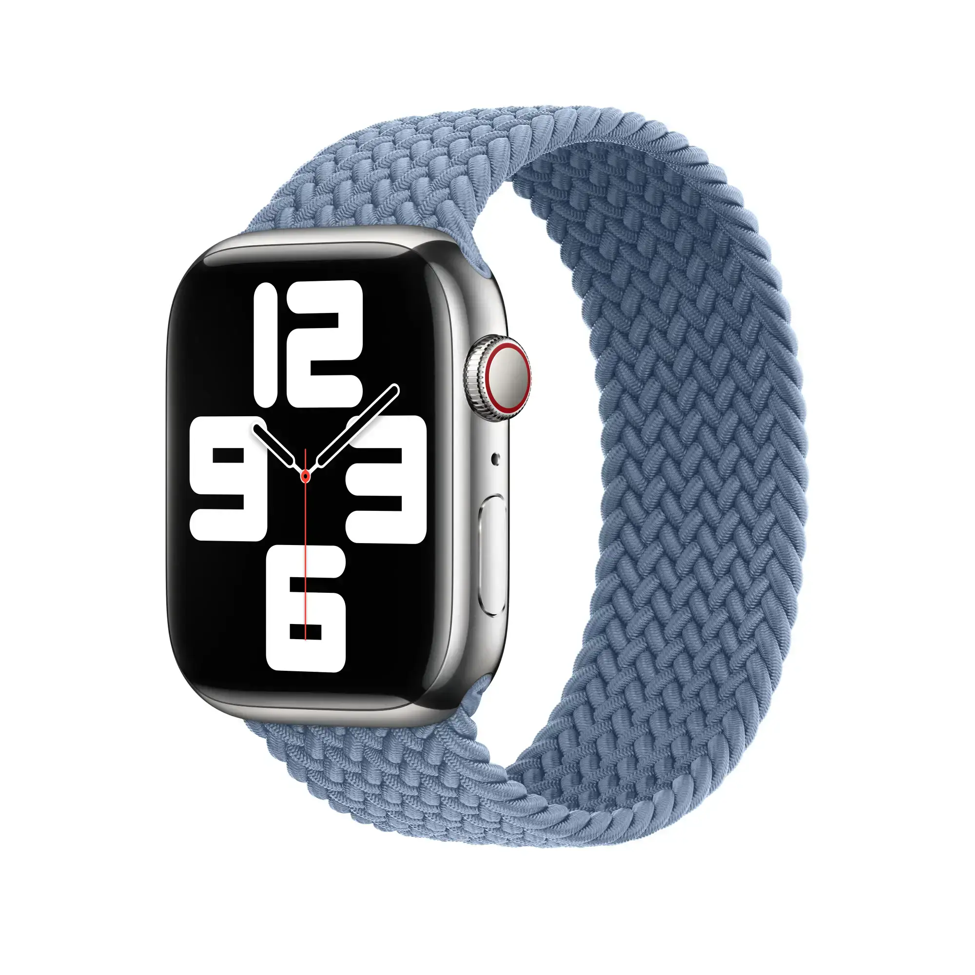 Ремінець Apple Slate Blue Braided Solo Loop - Size 1 для Apple Watch 42/44/45/49mm (MQGQ3)