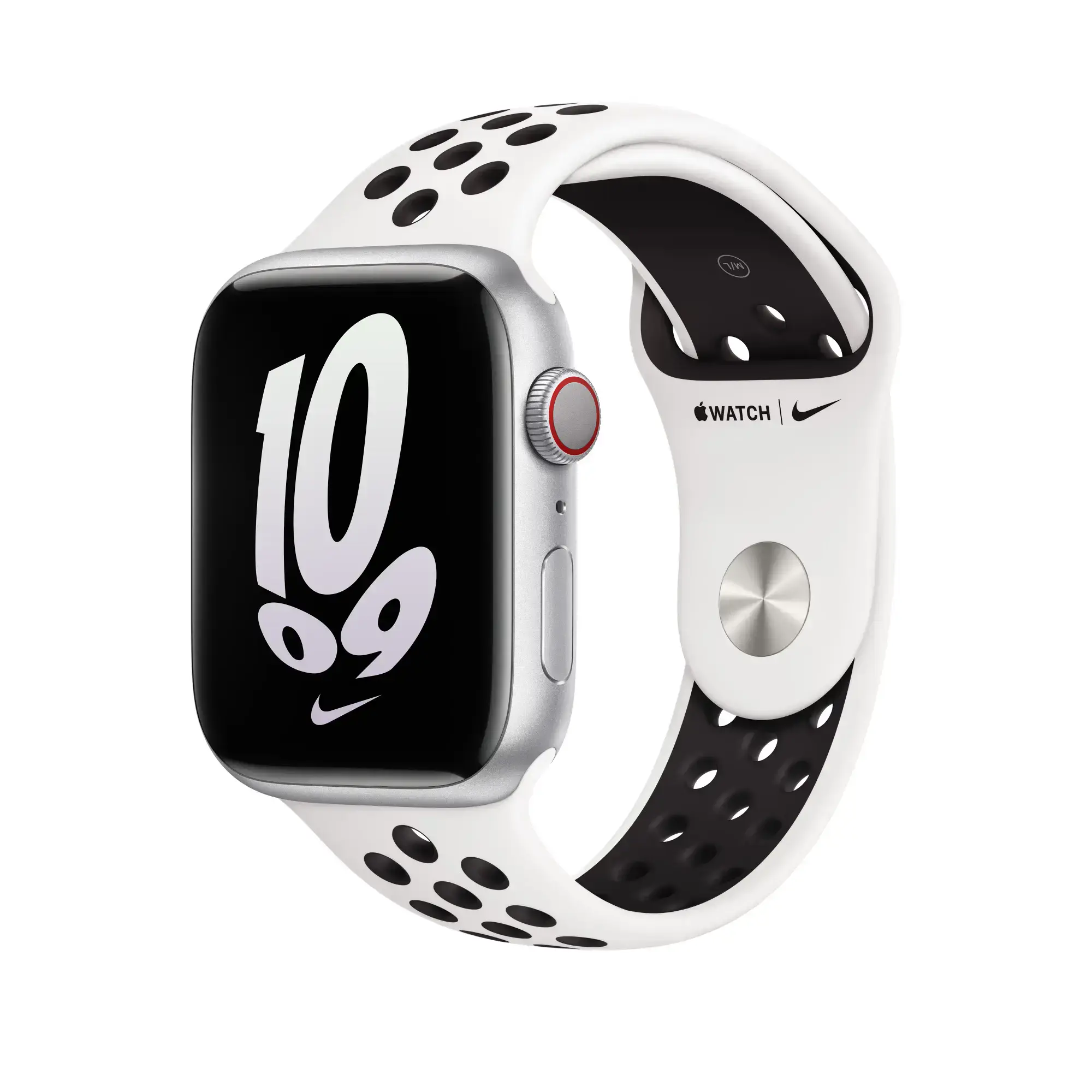 Ремешок Apple Summit White/Black Nike Sport Band M/L для Apple Watch 42/44/45/49mm (MPH33)