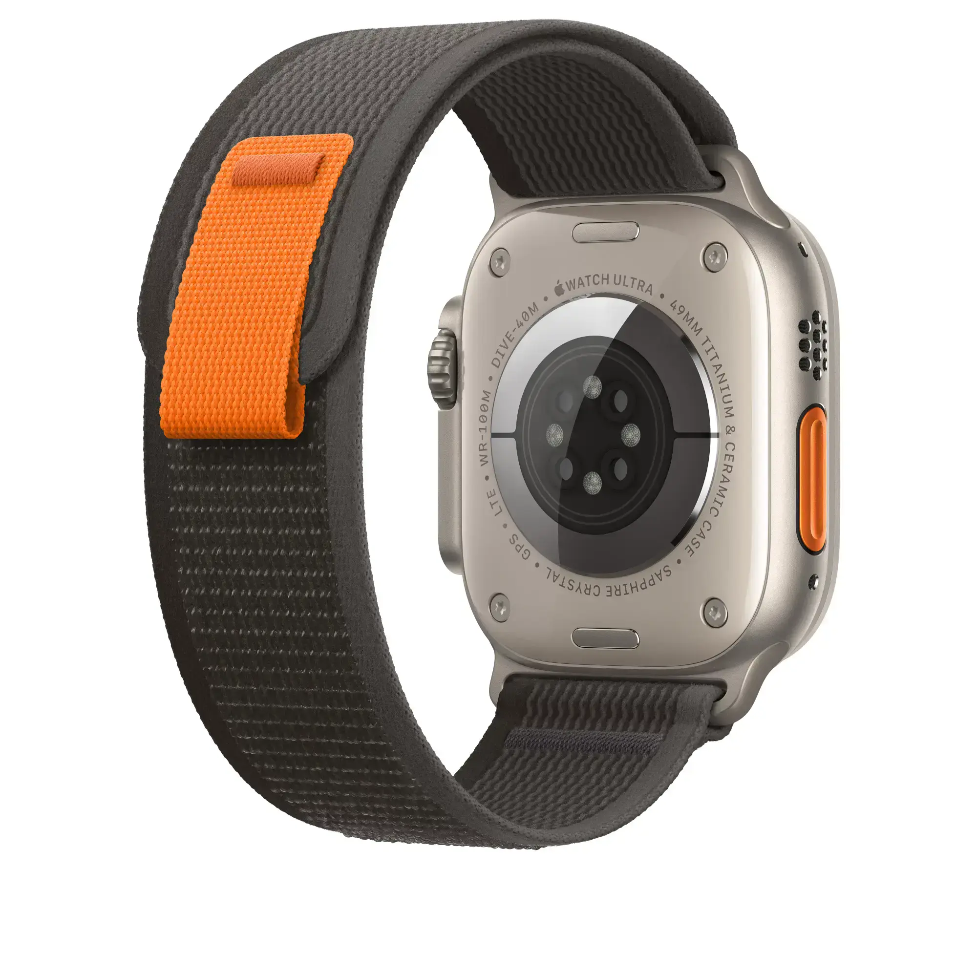 Ремінець Apple Trail Loop Band M/L для Apple Watch 49mm - Black/Gray (MQEQ3)