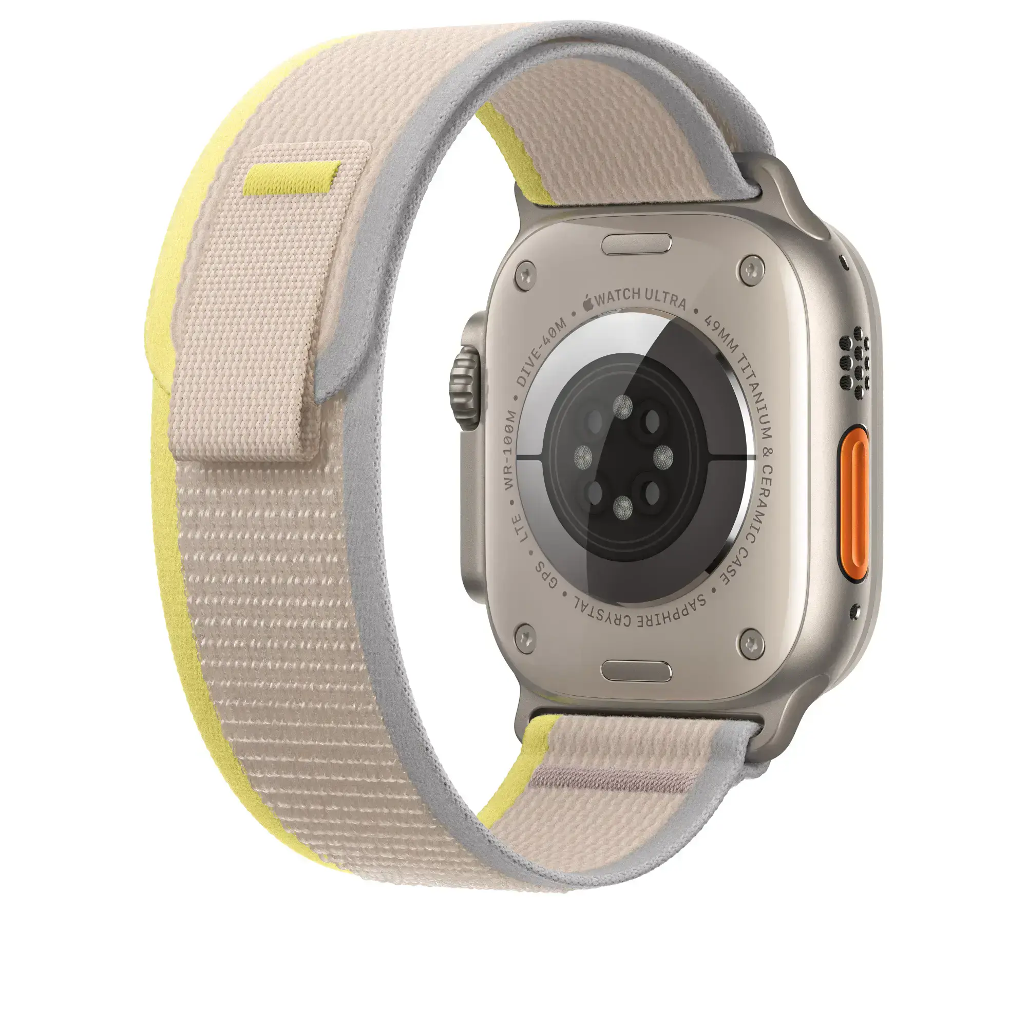 Ремінець Apple Trail Loop Band M/L для Apple Watch 49mm - Yellow/Beige (MQEH3)