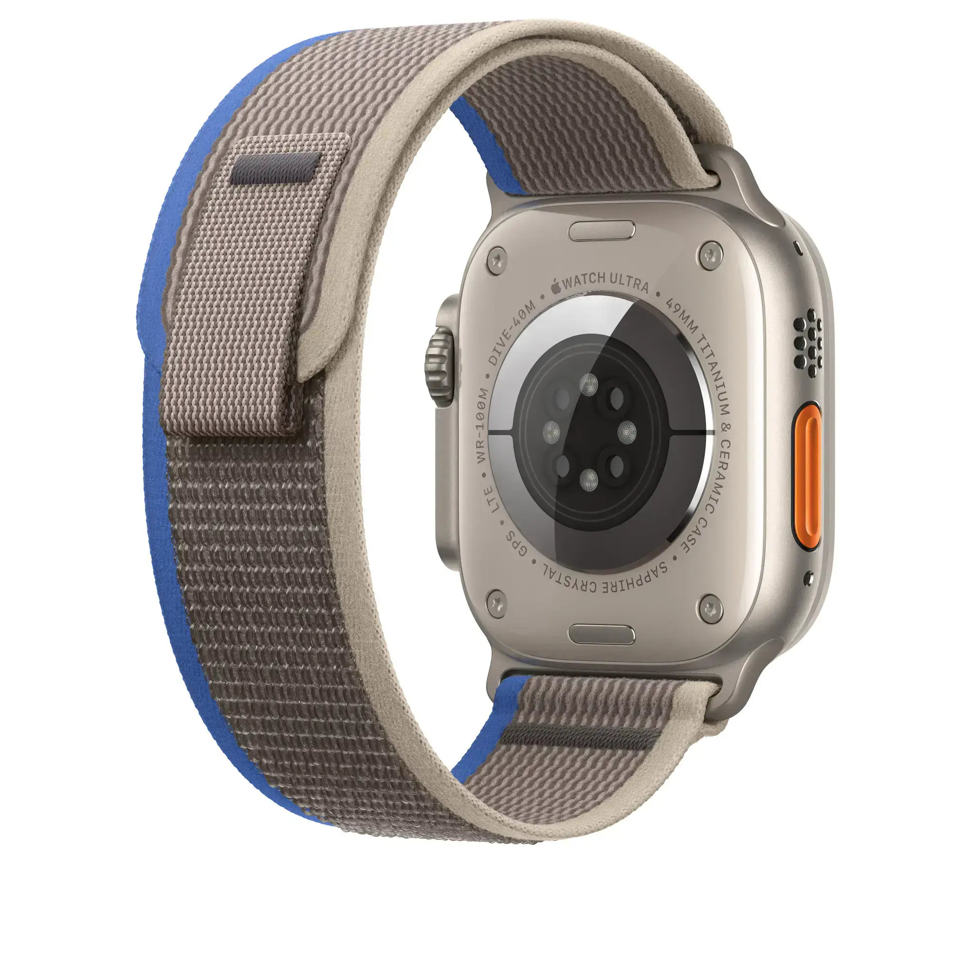 Ремінець Apple Trail Loop Band S/M для Apple Watch 49mm - Blue/Gray (MQEJ3)