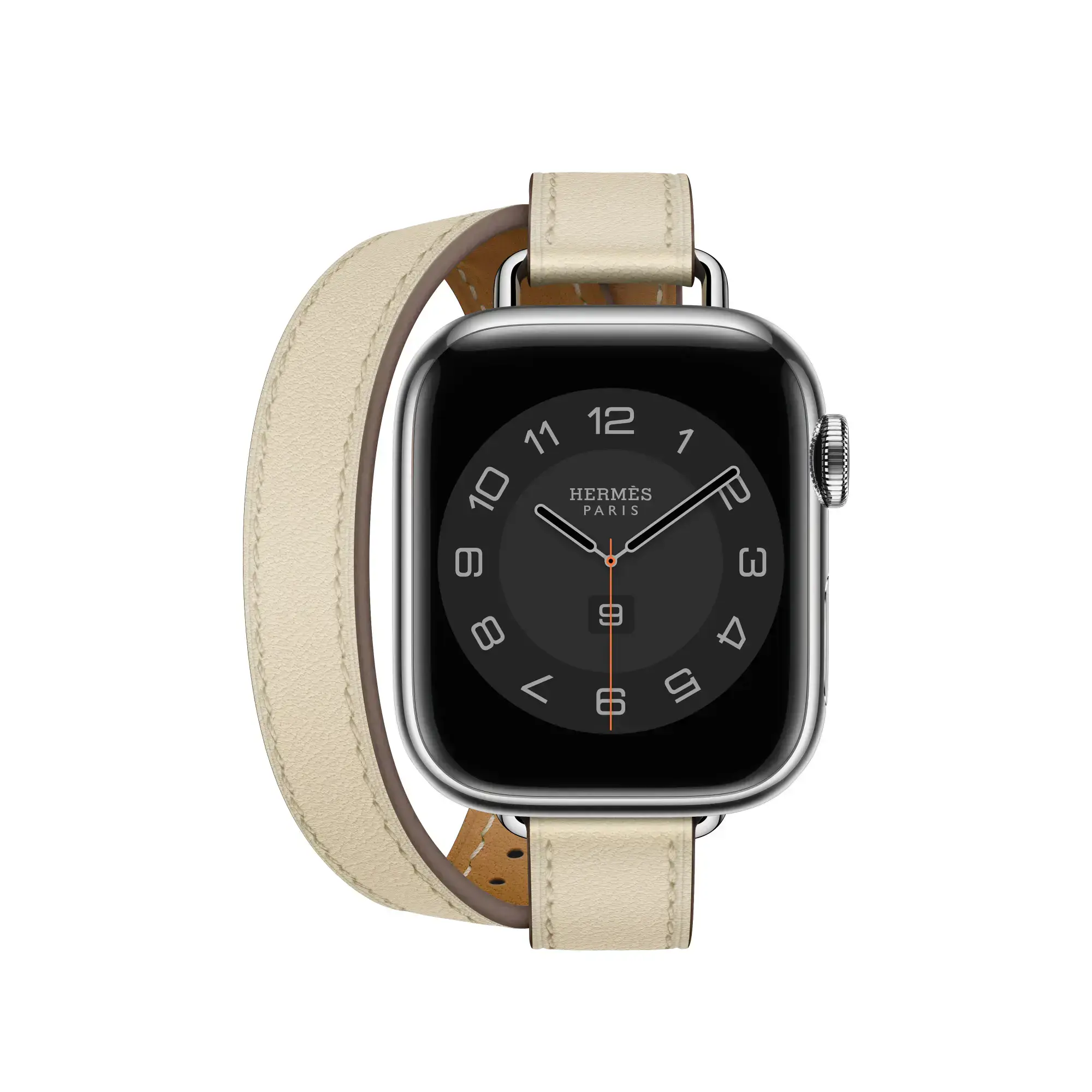 Ремешок Apple Watch Hermès 38/40/41/42mm Béton Swift Leather Attelage Double Tour (MPKD3)