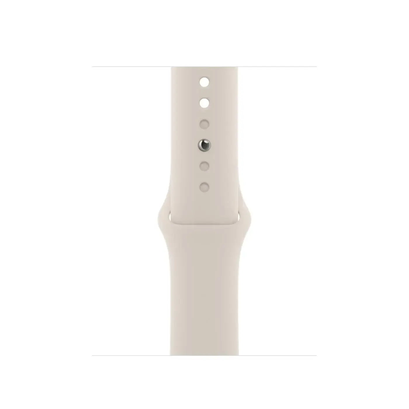 Apple Watch SE 2 GPS 40mm Starlight Aluminum Case with Starlight Sport Band - Regular (MNJP3)