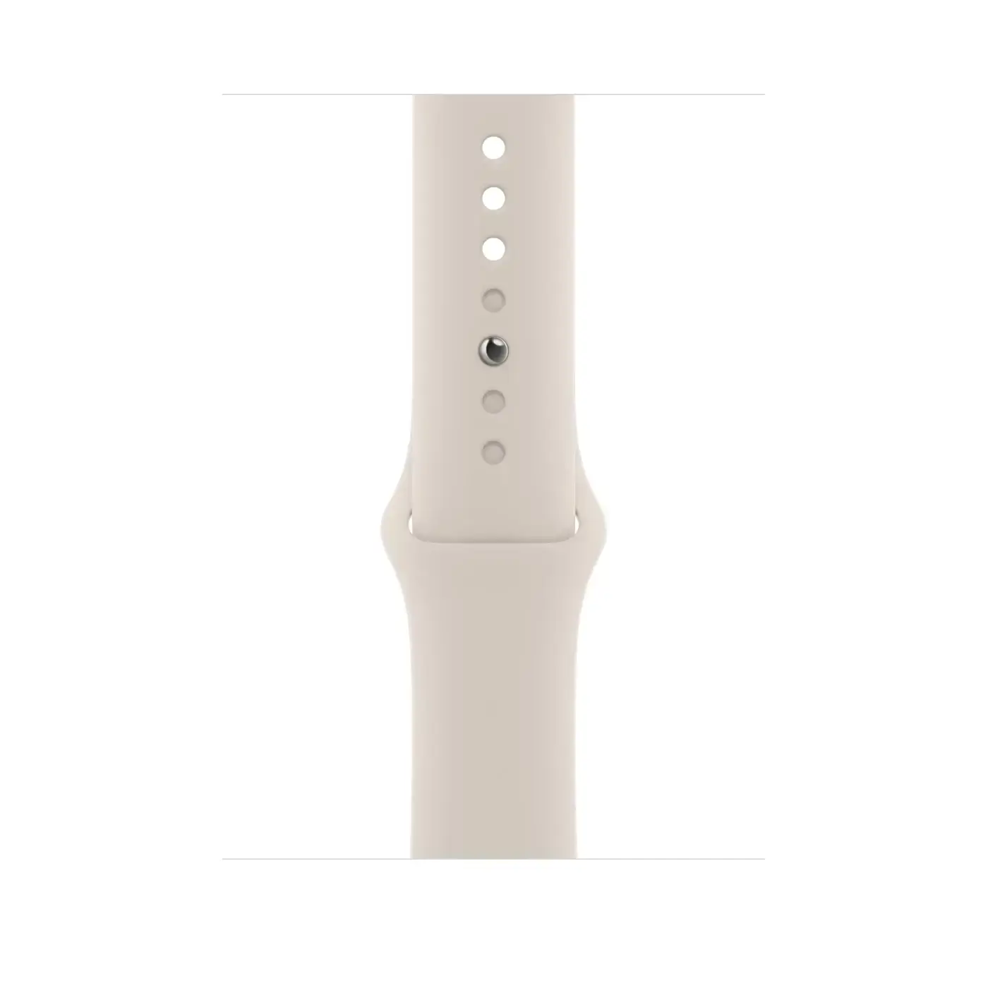 Apple Watch SE 2 GPS 44mm Starlight Aluminum Case with Starlight Sport Band - Regular (MNJX3)