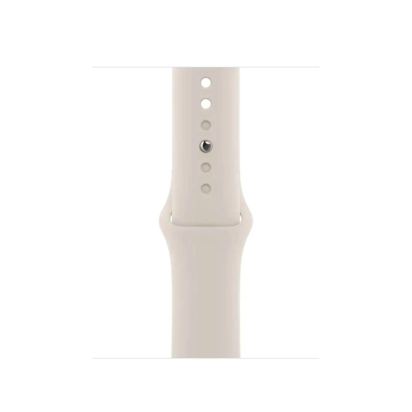 Apple Watch Series 8 GPS 41mm Starlight Aluminum Case with Starlight Sport Band - M/L (MNUF3)