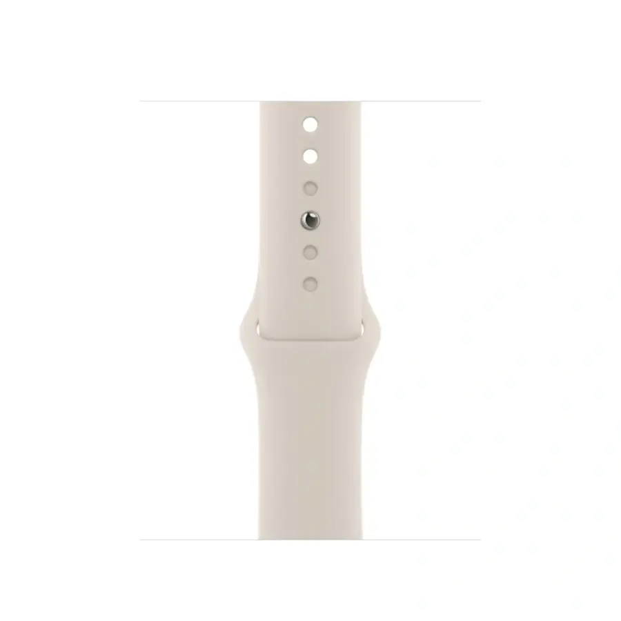 Apple Watch Series 8 GPS 41mm Starlight Aluminum Case with Starlight Sport Band - S/M (MNU93)