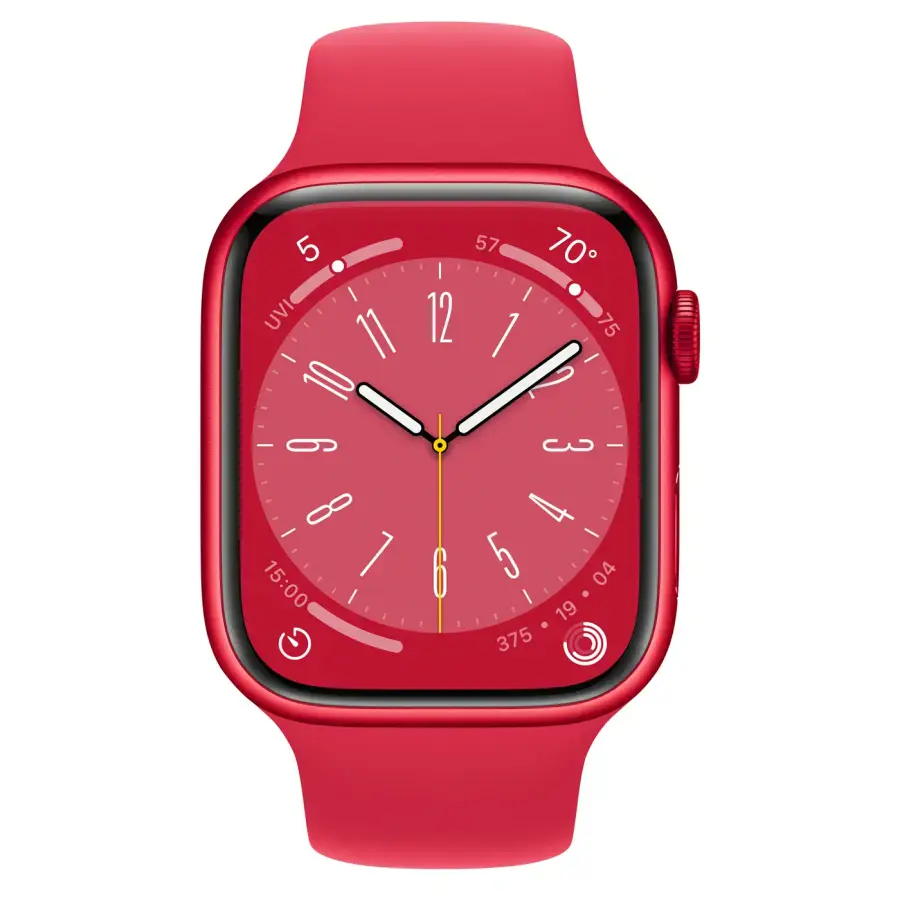 Apple Watch Series 8 GPS 45mm (PRODUCT)RED Aluminum Case with (PRODUCT)RED Sport Band - M/L (MNUU3)