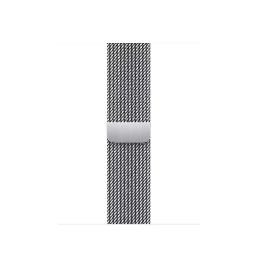 Apple Watch Series 8 GPS + Cellular 41mm Silver Stainless Steel Case with Milanese Loop Silver (MNJ73, MNJ83)