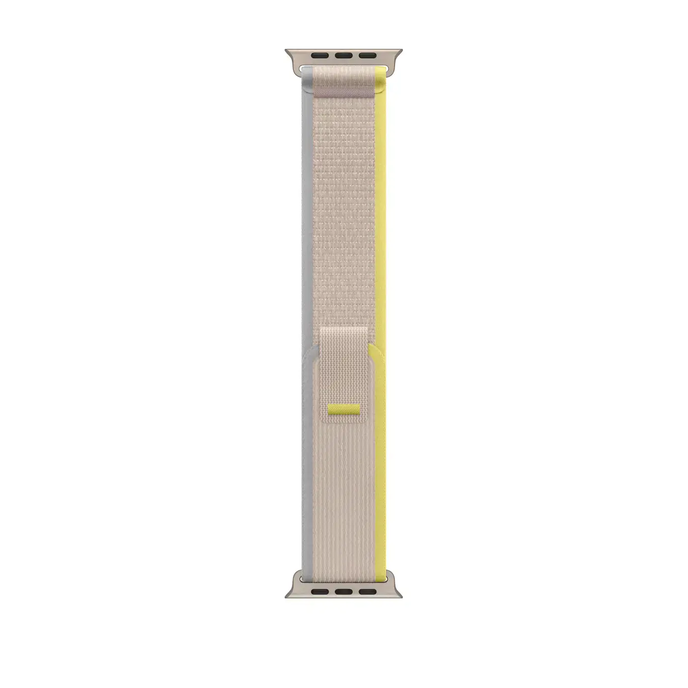 Apple Watch Ultra GPS + Cellular 49mm Titanium Case with Yellow/Beige Trail Loop - M/L (MQF23, MQFU3)