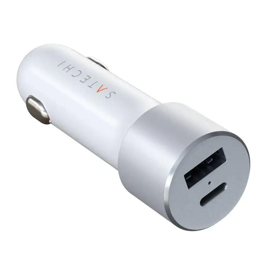Автомобильное зарядное устройство Satechi 72W Type-C PD Car Charger Silver (ST-TCPDCCS)