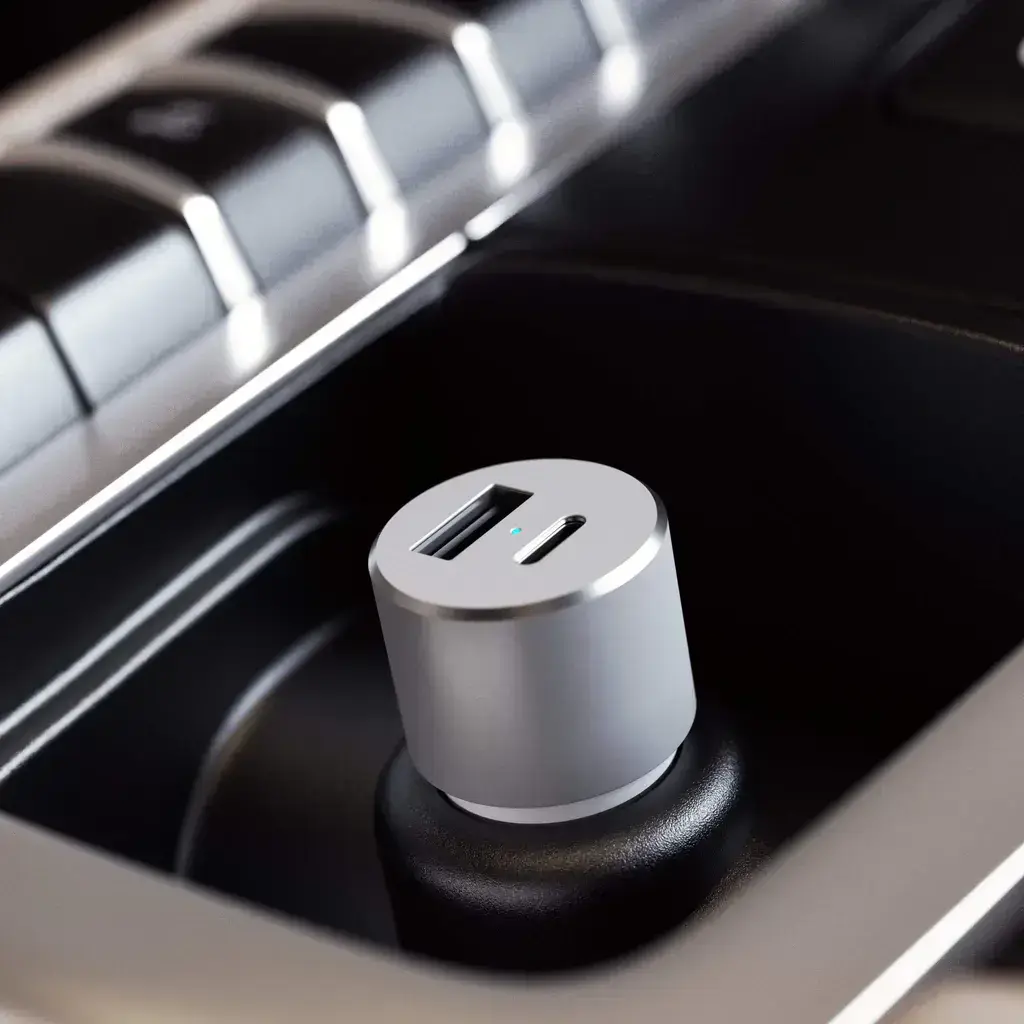 Автомобільний зарядний пристрій Satechi 72W Type-C PD Car Charger Silver (ST-TCPDCCS)