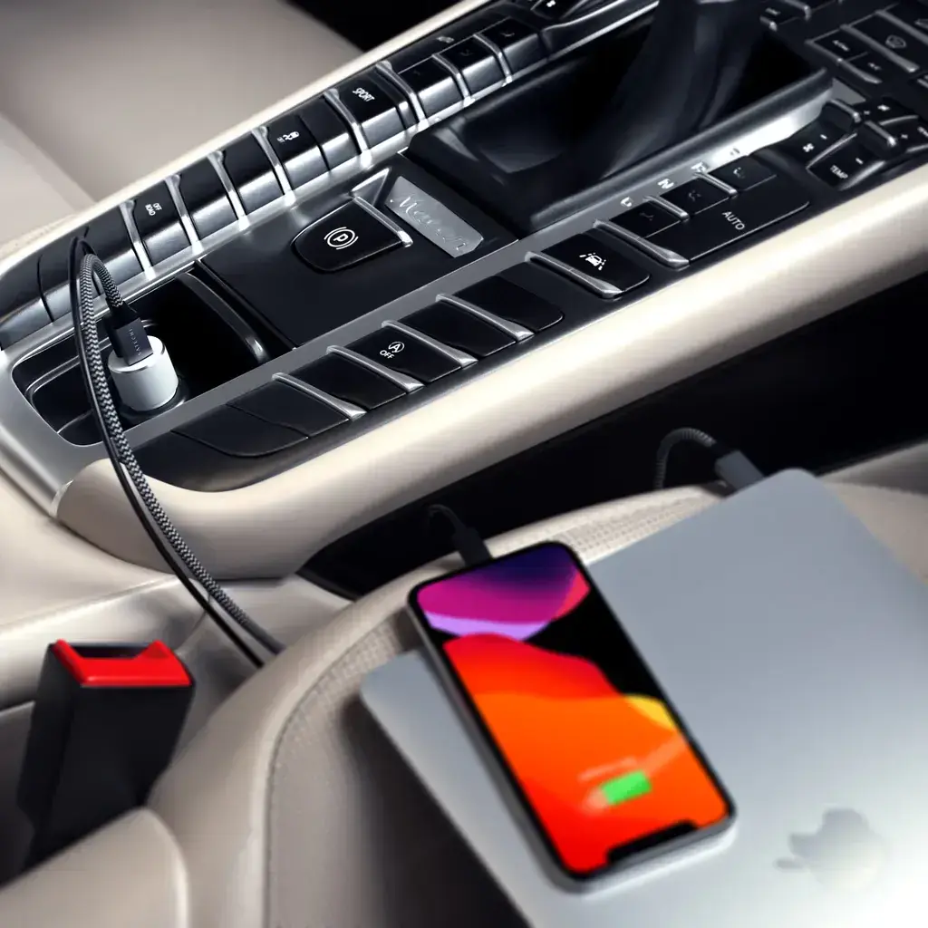 Автомобільний зарядний пристрій Satechi 72W Type-C PD Car Charger Silver (ST-TCPDCCS)