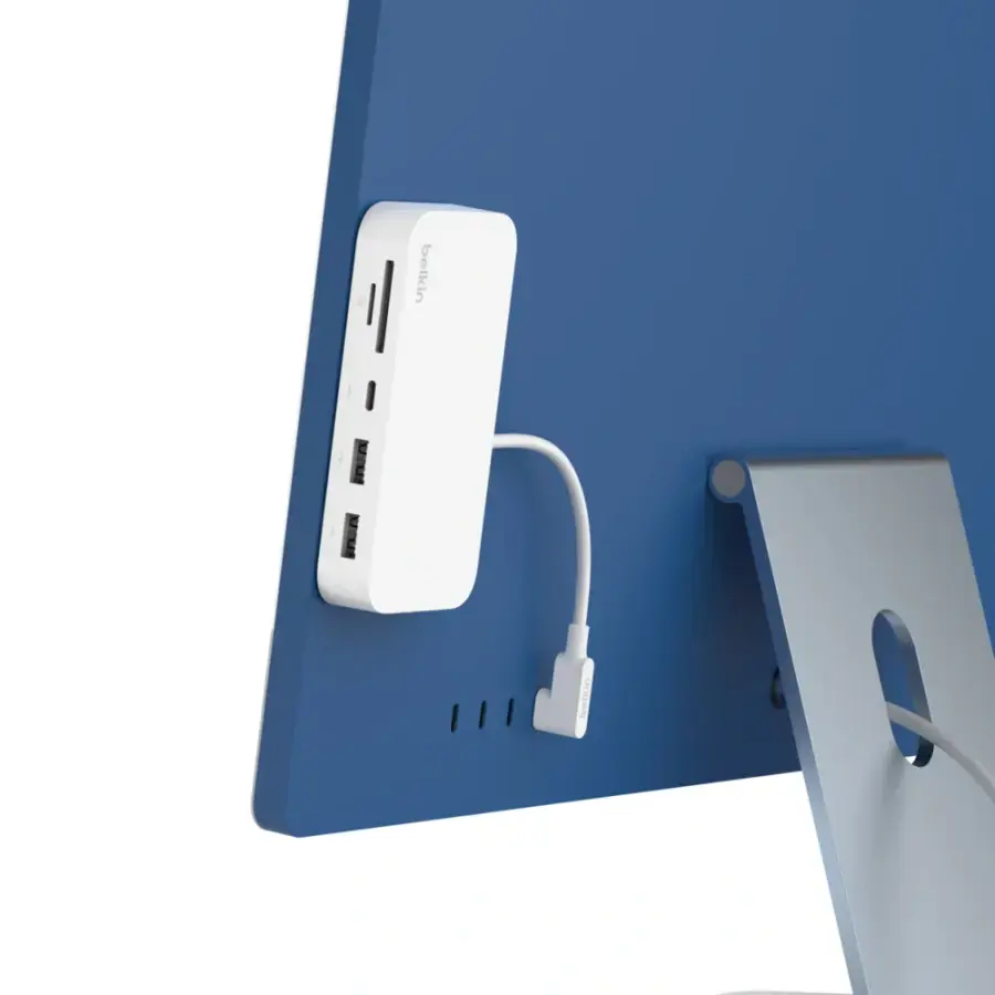 Багатопортовий концентратор Belkin USB-C 6-in-1 Multiport Hub with Mount (INC011ttWH)