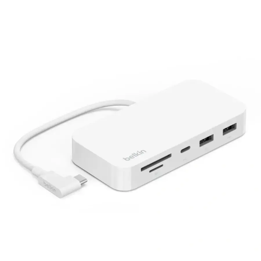 Багатопортовий концентратор Belkin USB-C 6-in-1 Multiport Hub with Mount (INC011ttWH)